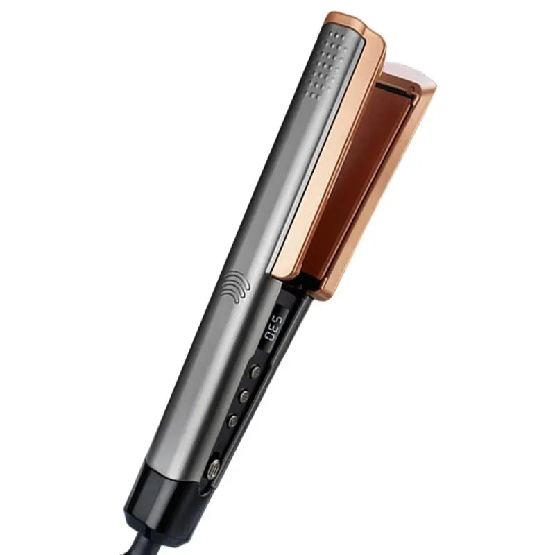 2-in-1 electric hair dryer and straightener for quick heating