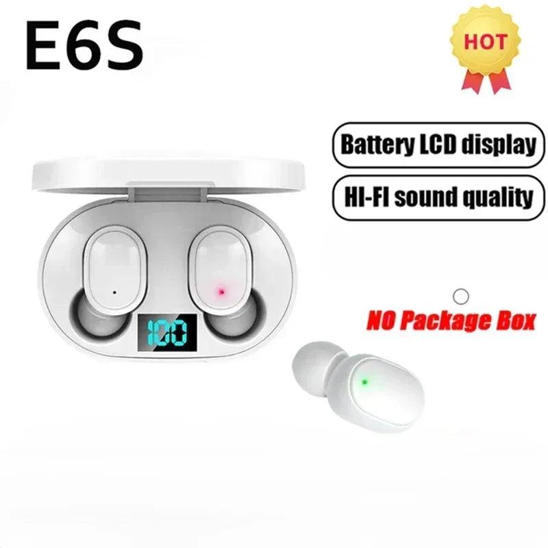 E6S Wireless Bluetooth Earphones TWS Bluetooth