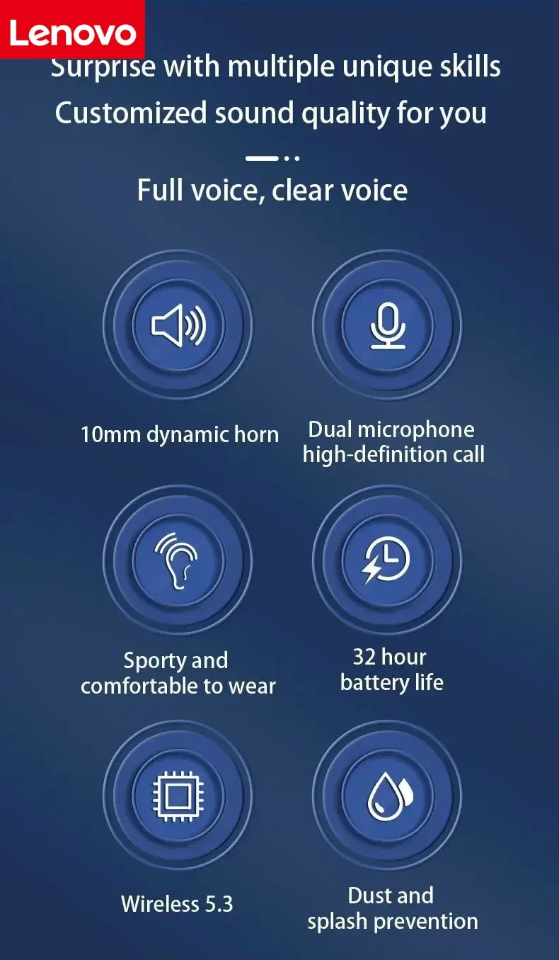 Lenovo Sports Wireless Earphones BT