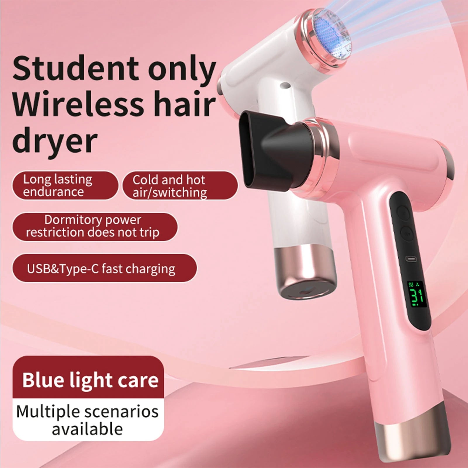Portable Hair Dryer Hot and Cold Air Hair
