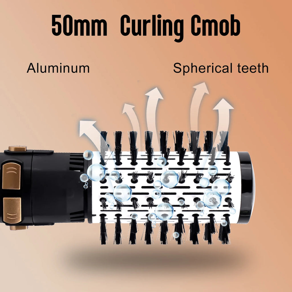 Hatteker EU 4-Head Hot Air Brush Hair Dryer Strong