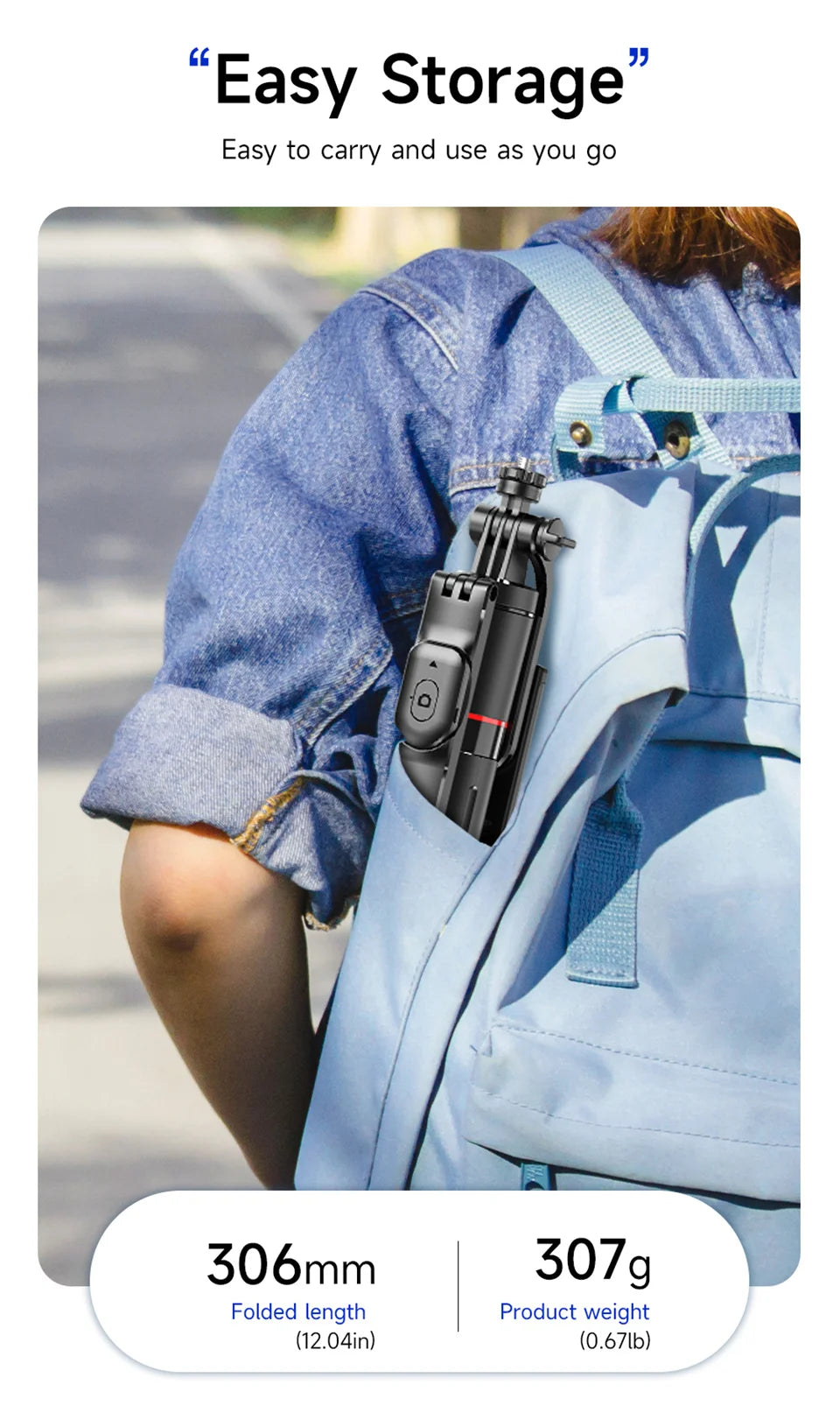 Selfie Stick Tripod with 1708mm