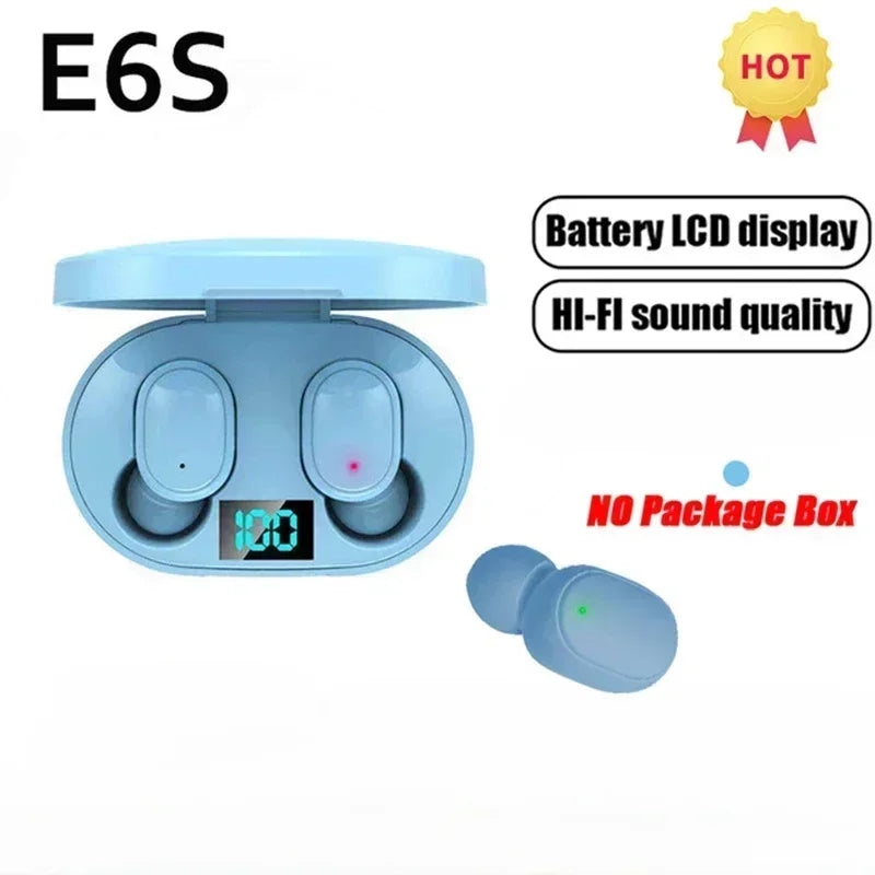 E6S Wireless Bluetooth Earphones TWS Bluetooth