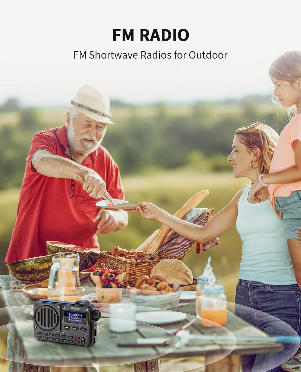 MLOVE BV800 Super-Portable Bluetooth Speaker with FM Radio