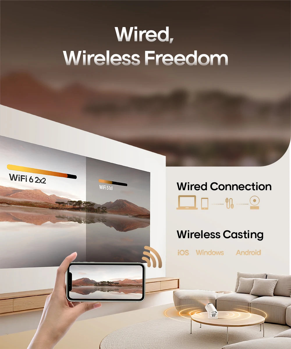 Magcubic Projector HY300 Pro 8K Android 14 Dual Wifi6