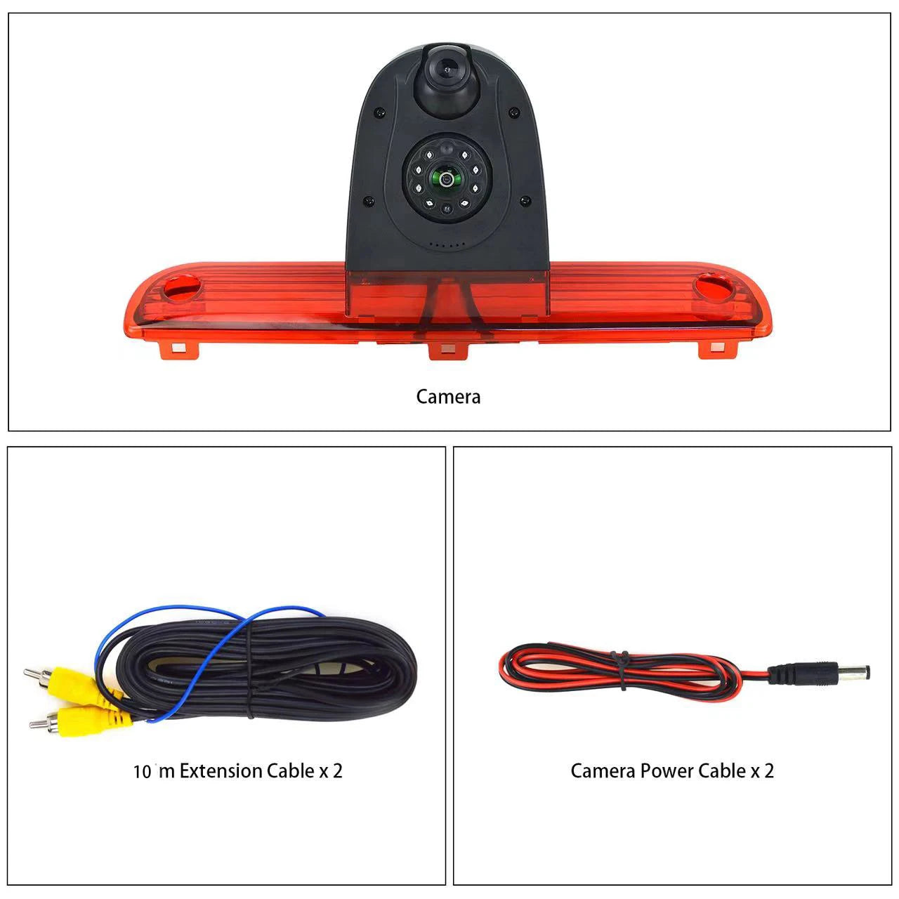 forCar Brake Light Dual Camera HD Reversing Camera