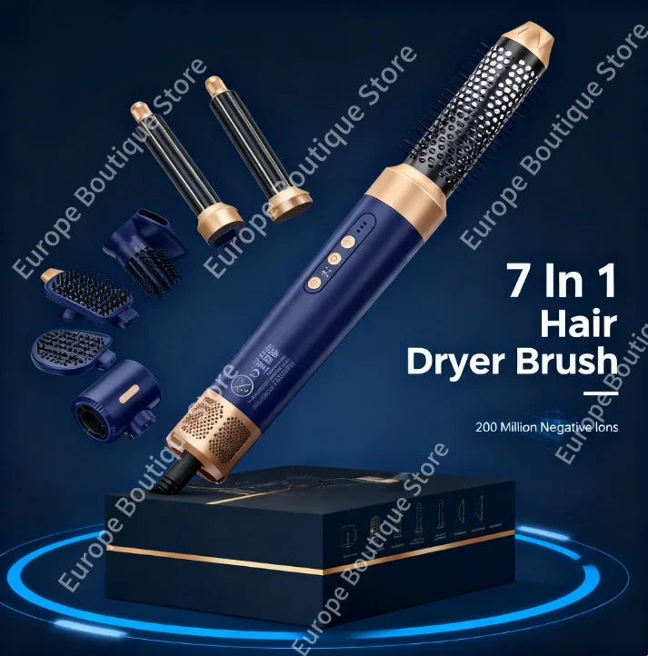 7 In 1 Hair Dryer Brush Brushless High Speed Hair Dryer with Diffuser