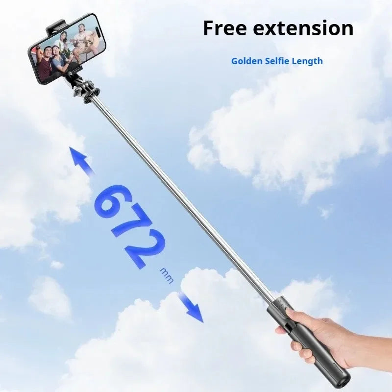 Portable Mini Selfie Stick Tripod  Bluetooth Remote For Live Broadcast
