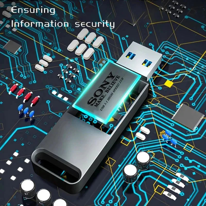 SONY USB PenDrive High Speed Type C Flash Drive Metal Pendrive