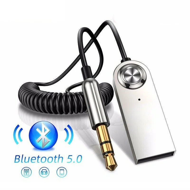 Car Aux Bluetooth Adapter Dongle Cable For 3.5mm Jack Audio Music Receiver Bluetooth 5.0 4.2 4.0 for Speaker Receiver