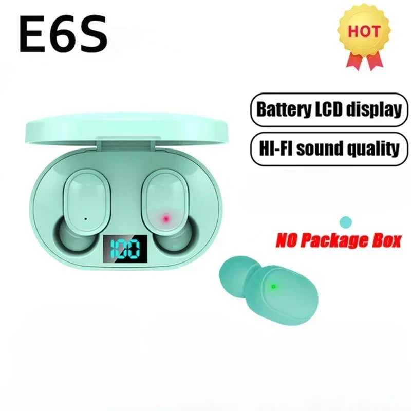 E6S Wireless Bluetooth Earphones TWS Bluetooth