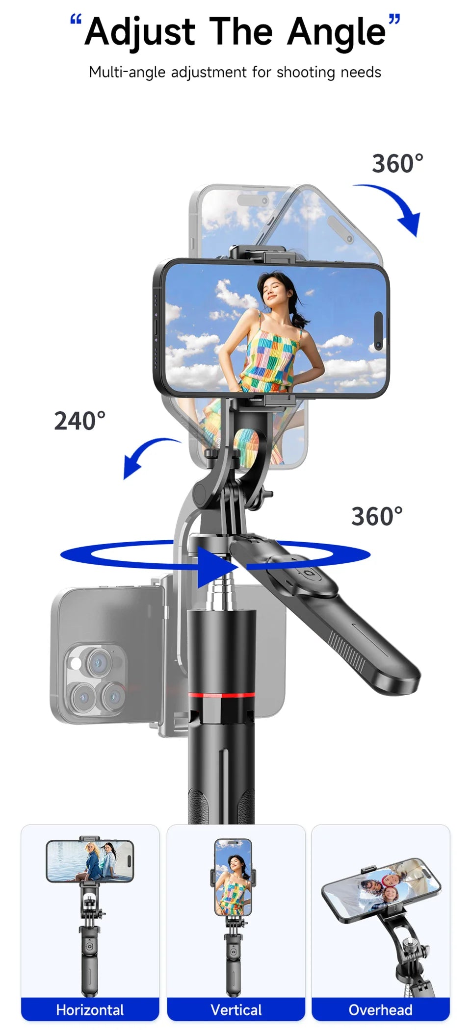 Selfie Stick Tripod with 1708mm