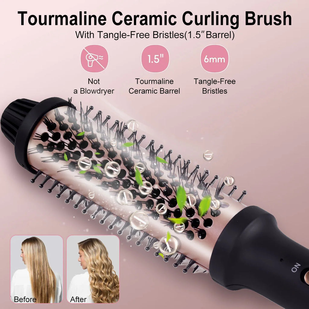 Hatteker Home Use Electric Curling Comb Long Short