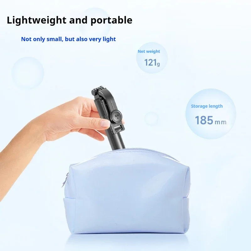 Portable Mini Selfie Stick Tripod  Bluetooth Remote For Live Broadcast