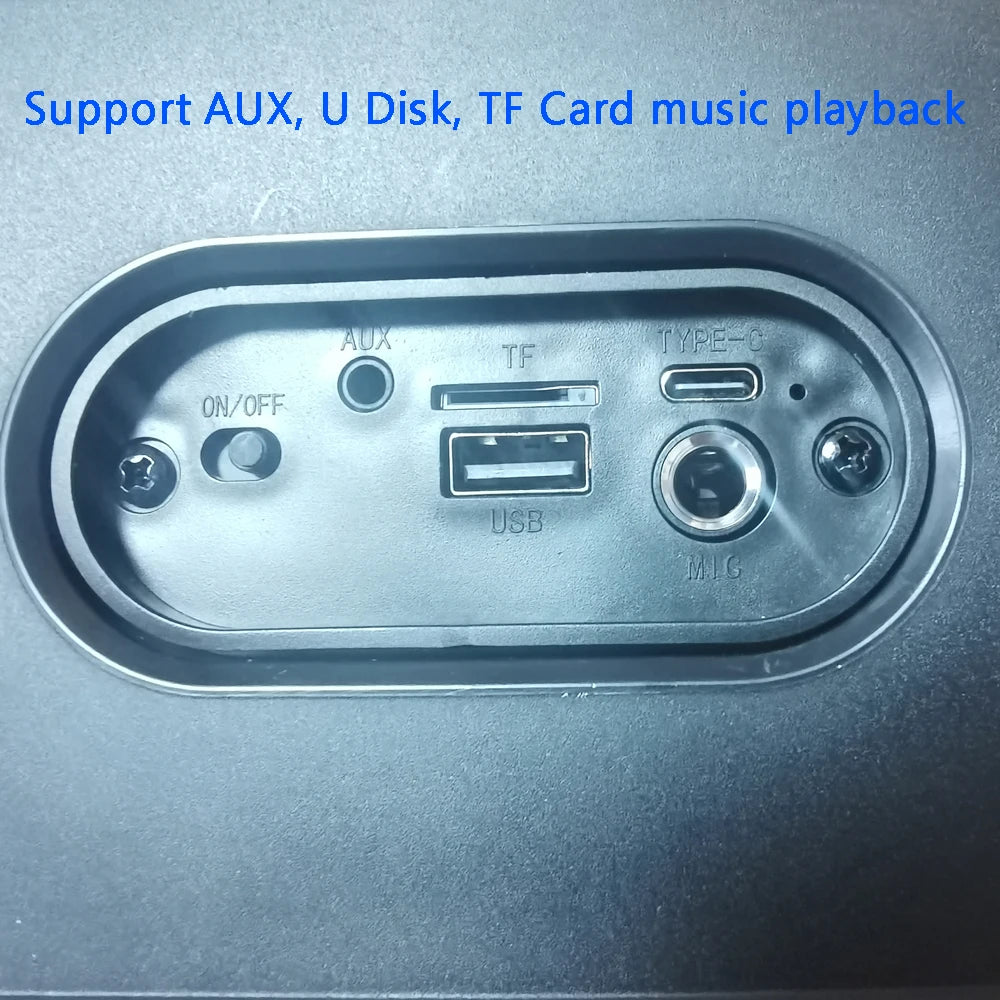 Karaoke Radio FM Bluetooth Speaker Portable Wireless