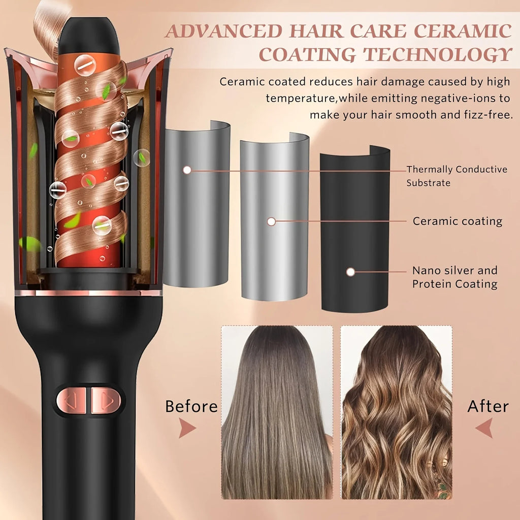 Automatic Hair Curler Auto Hair Curling Iron Ceramic Rotating
