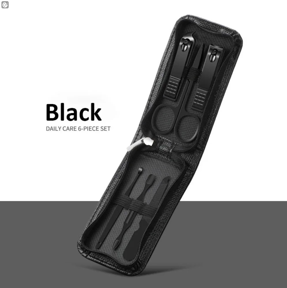 Professional 7-18 Piece Nail Care Kit Stainless Steel Manicure