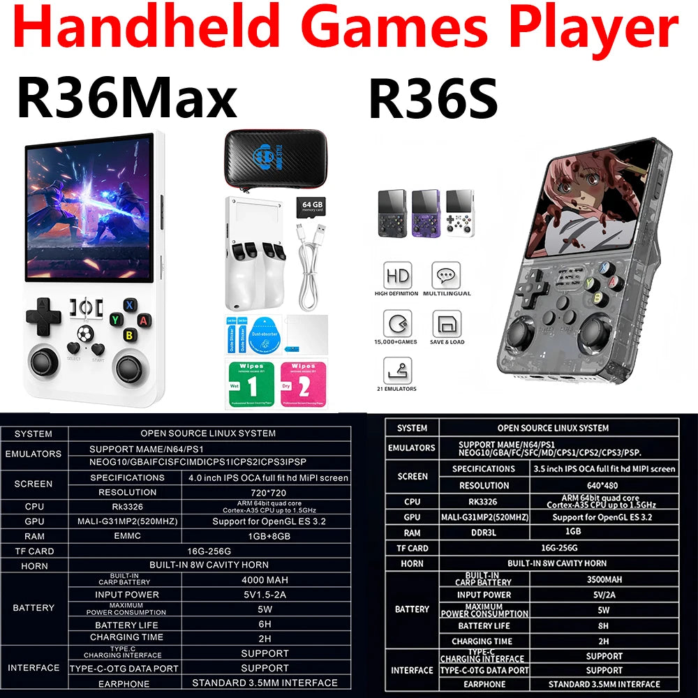 Games Portable Game Console 64/128GB