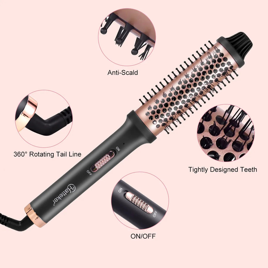 Hatteker Home Use Electric Curling Comb Long Short