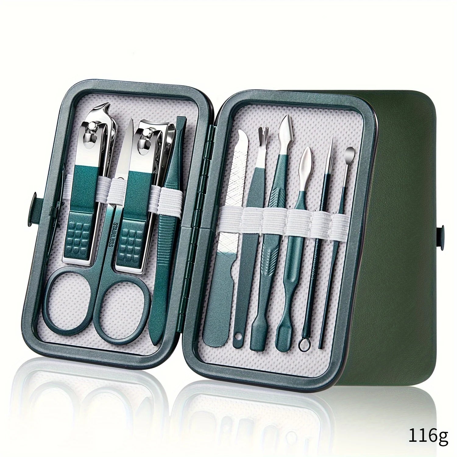 Professional 7-18 Piece Nail Care Kit Stainless Steel Manicure