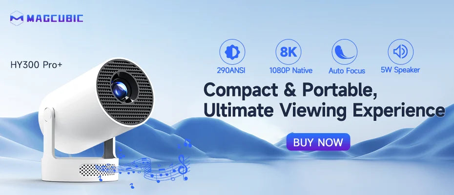 Magcubic Projector HY300 Pro 8K Android 14 Dual Wifi6