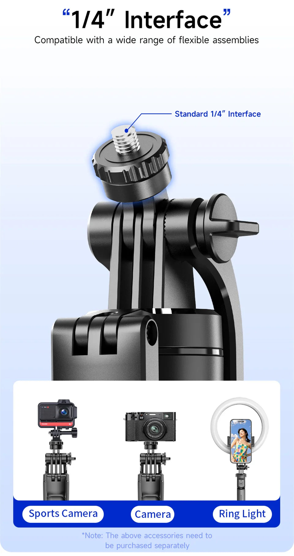 Selfie Stick Tripod with 1708mm