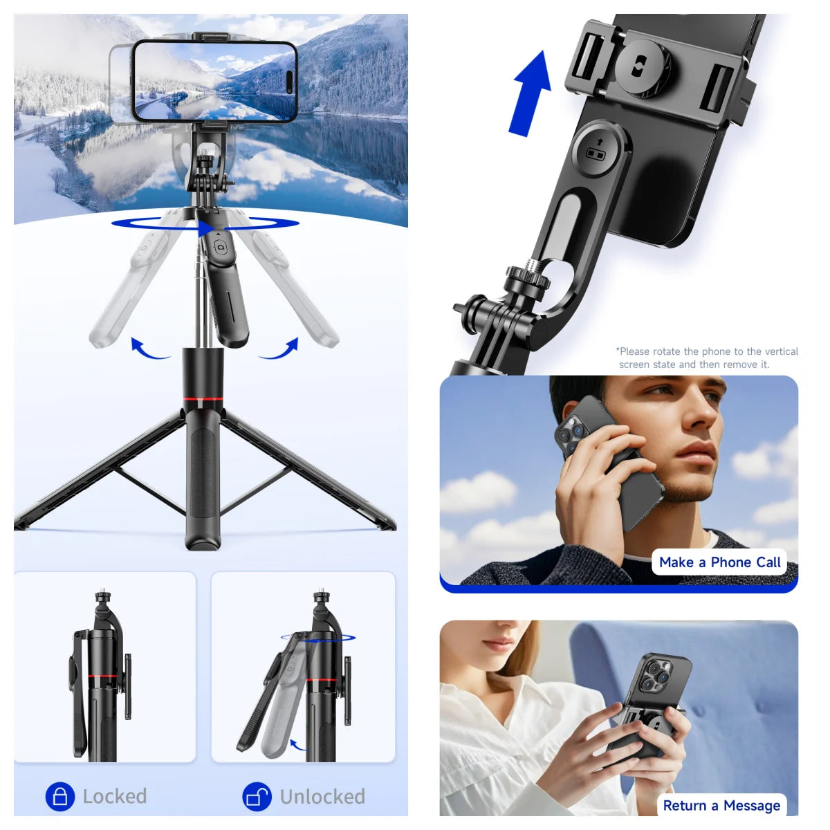 Selfie Stick Tripod with 1708mm