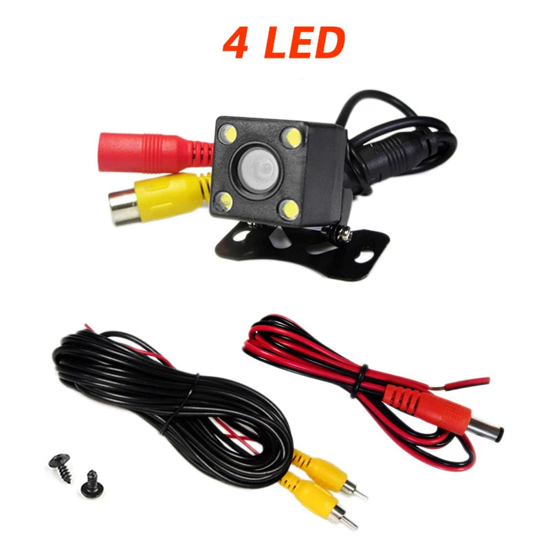 Car Rear View Camera 4 LED Night Vision Reversing