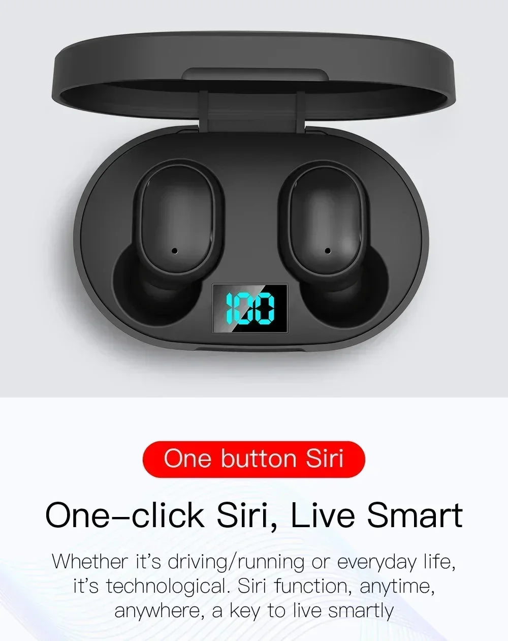 E6S Wireless Bluetooth Earphones TWS Bluetooth