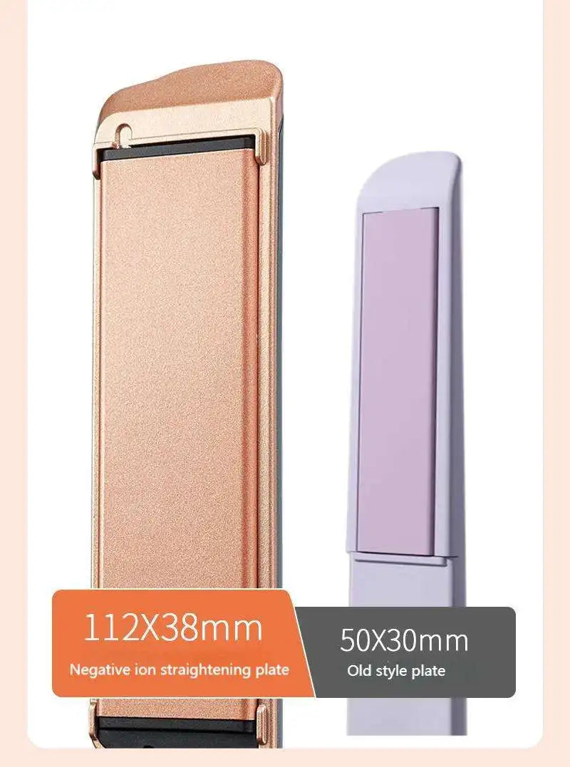 2-in-1 electric hair dryer and straightener for quick heating