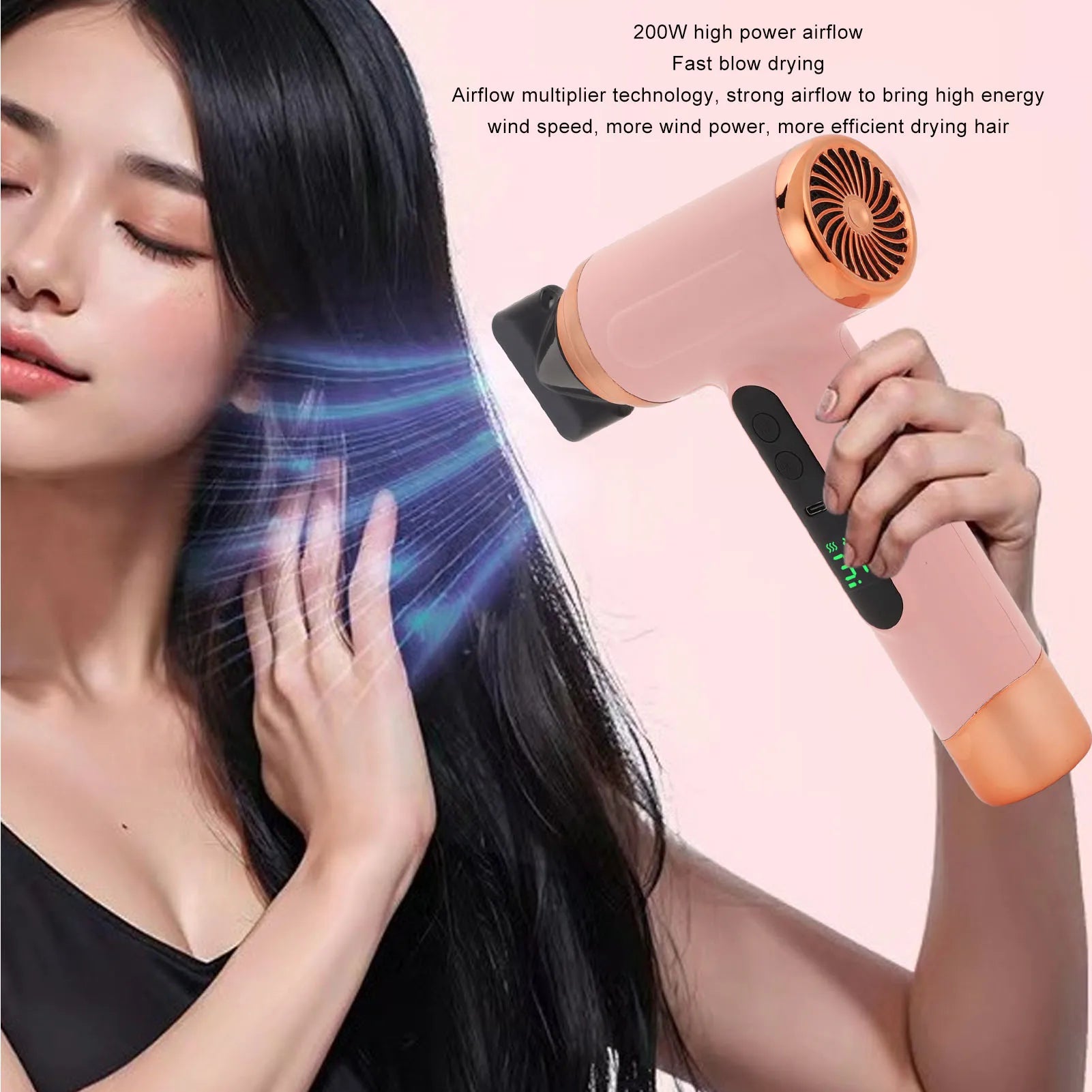Portable Hair Dryer Hot and Cold Air Hair