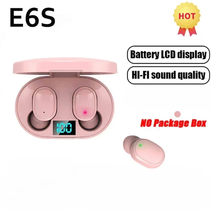 E6S Wireless Bluetooth Earphones TWS Bluetooth