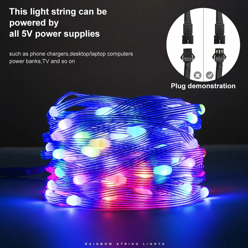 String LED Bluetooth Fairy Lights Dreamcolor RGBIC