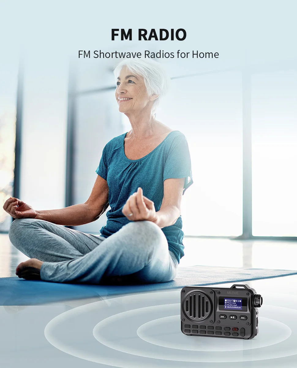 MLOVE BV800 Super-Portable Bluetooth Speaker with FM Radio