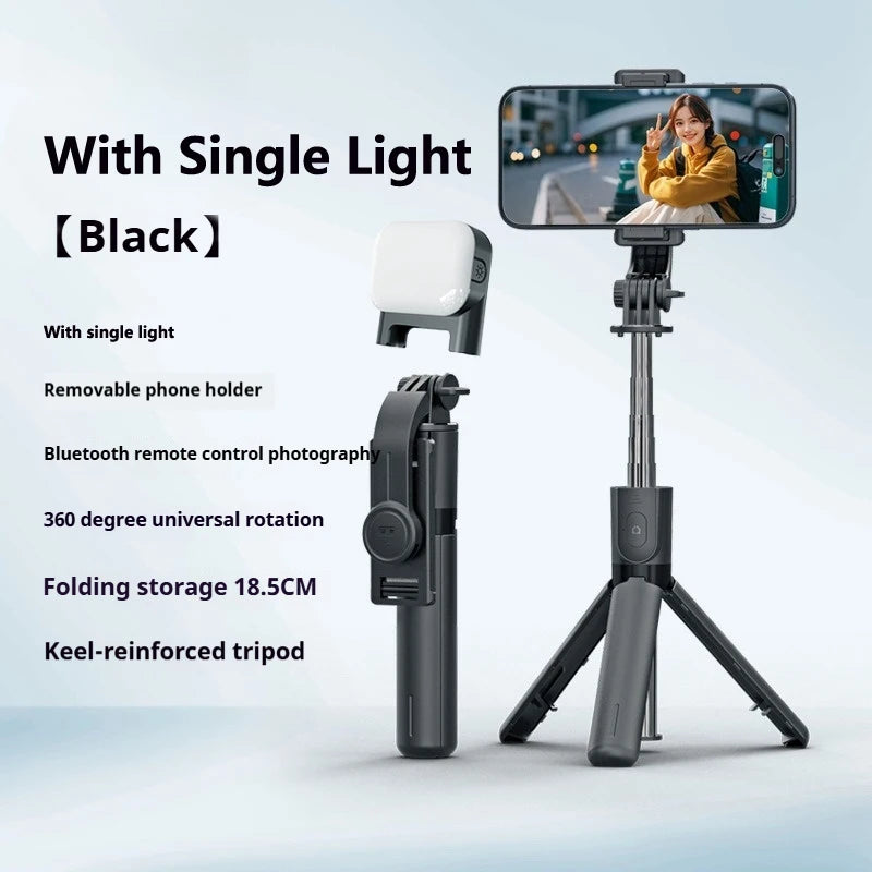 Portable Mini Selfie Stick Tripod  Bluetooth Remote For Live Broadcast