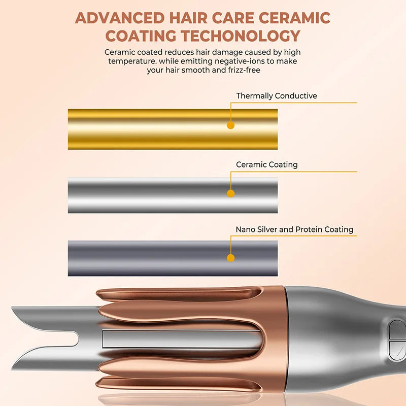 Electric Automatic Hair Curler 32mm Rotating Ceramic