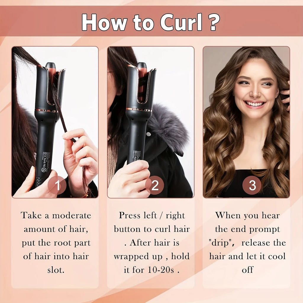 Automatic Hair Curler Auto Hair Curling Iron Ceramic Rotating