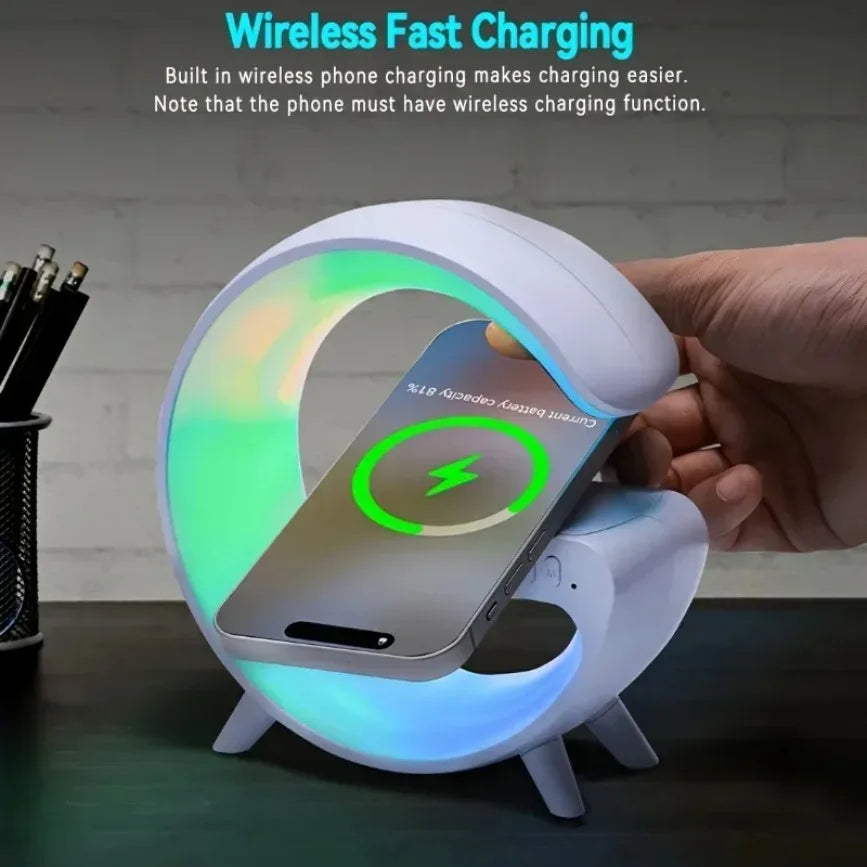 Multifunction Wireless Charger Pad Stand Speaker