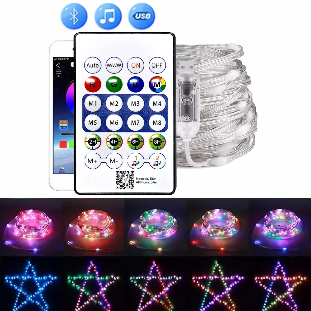 String LED Bluetooth Fairy Lights Dreamcolor RGBIC
