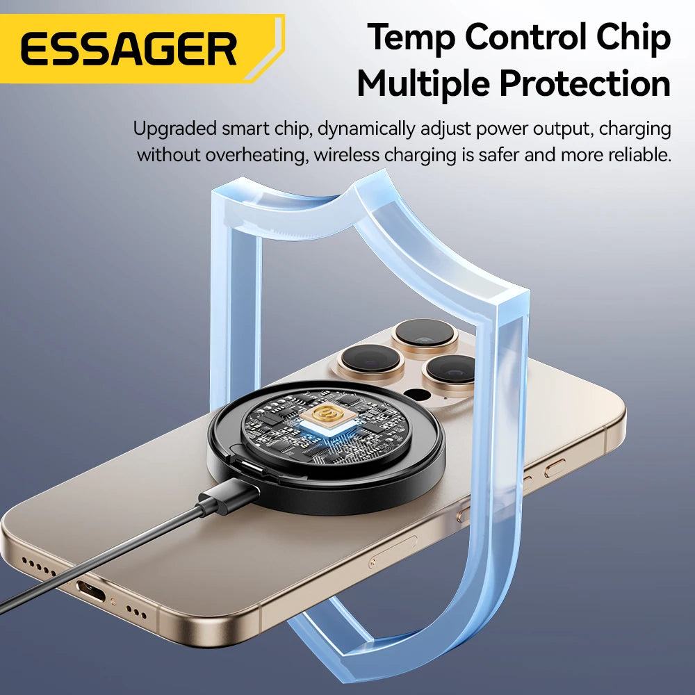 Essager Magnetic Wireless Charger With Holder 15W