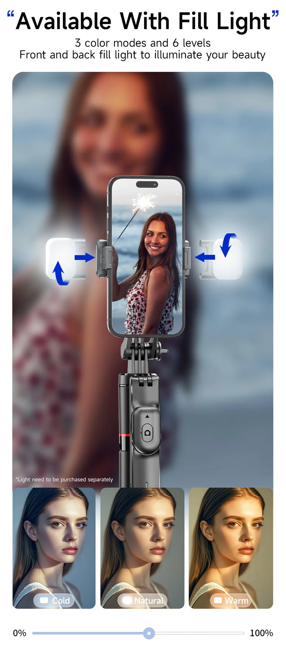 Selfie Stick Tripod with 1708mm