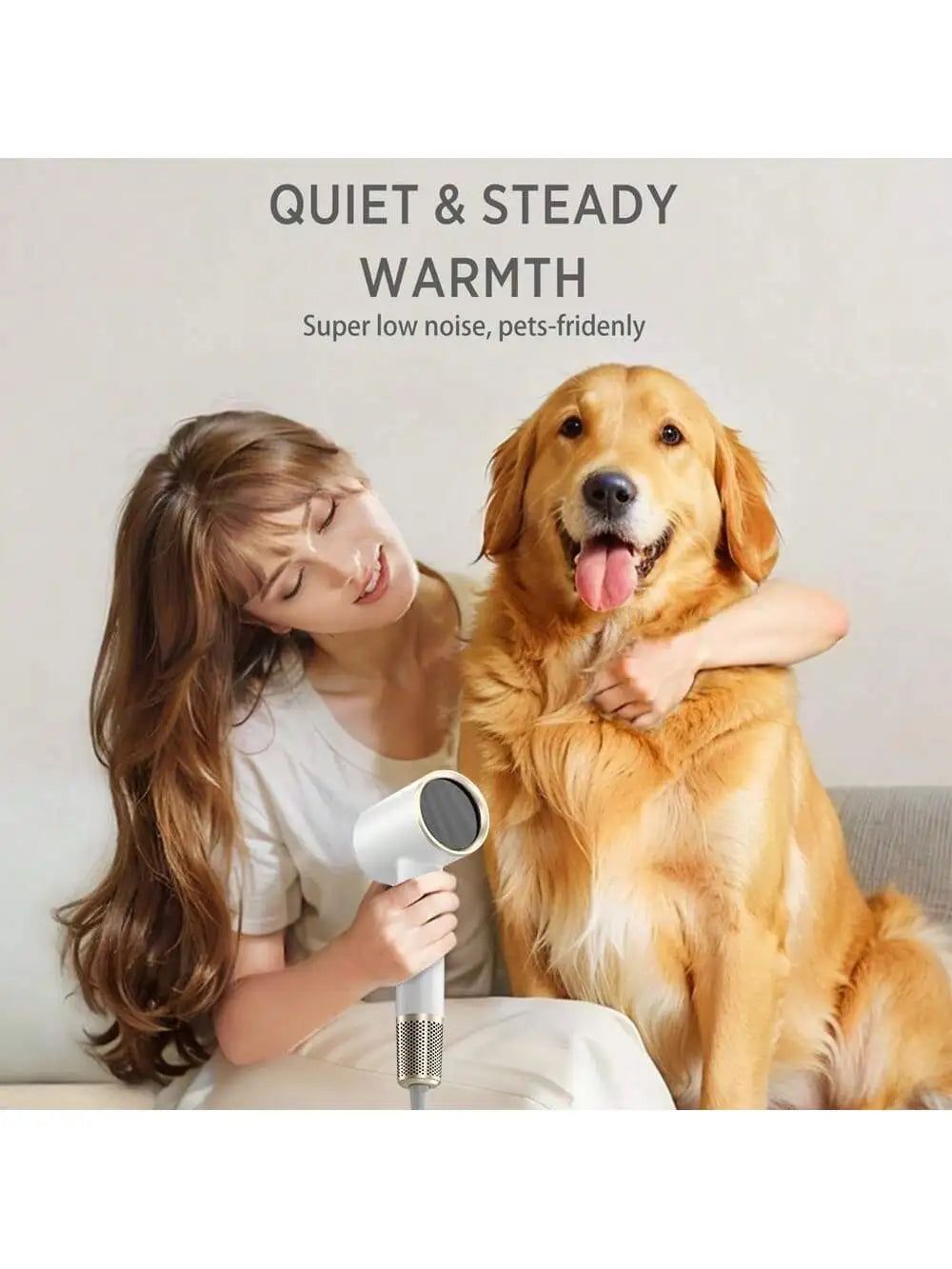 Hair Dryer, Suitable for Straight and Curly Hair, Portable Design,1800W High Power