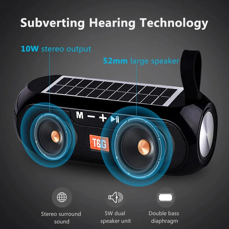 TG182 Solar with flashlight speaker Outdoor Bluetooth speaker