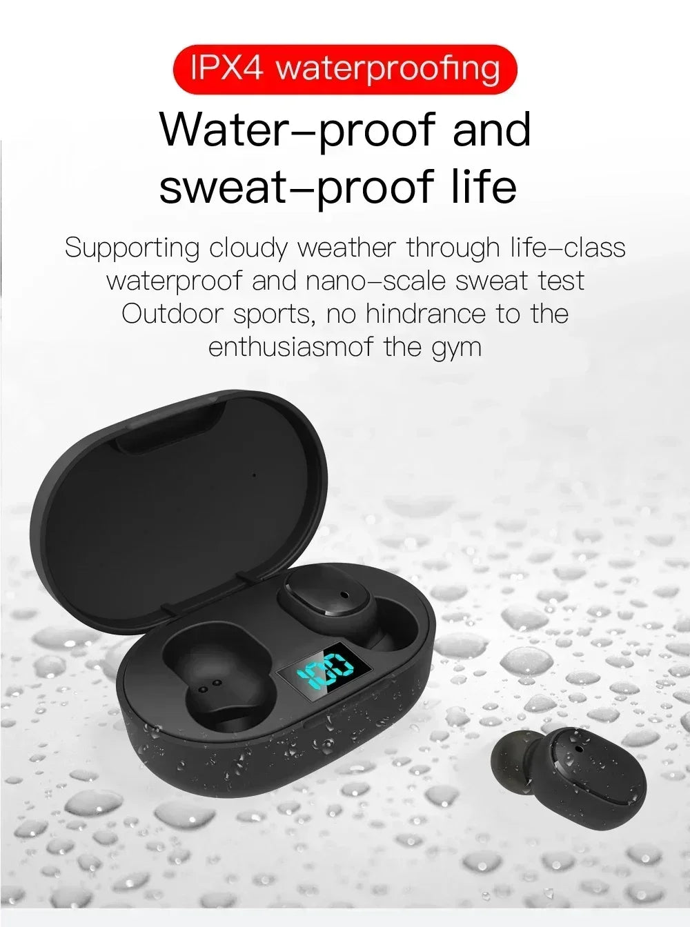 E6S Wireless Bluetooth Earphones TWS Bluetooth